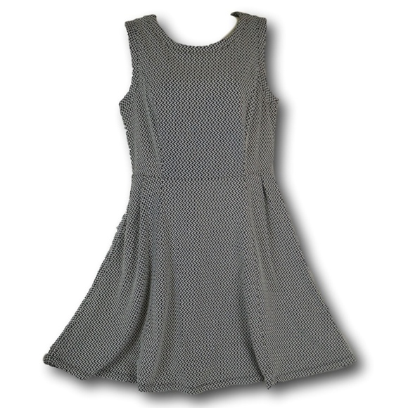 Merona Sleeveless A Line Dress Black & White M - Picture 1 of 3